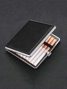1pc Retro Flip Top Personalized Men Fashion Waterproof Pressure Resistant Ultra-Thin 20 Cigarettes Capacity Cigarette Case, Hair Accessories, Smoking Accessories, Cigarette Storage, Cigarette Holder Case, Sigaretten Doos, Gifts