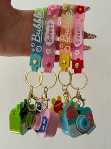 New Arrival New Keychain Pendant Classic Point Camera Backpack Couple Car Children's Toy Gift Animals Novelty - 4隻兔 - 查看 2