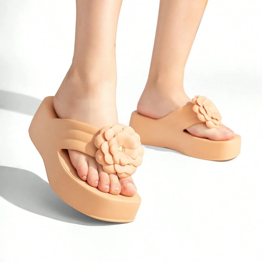 EVVA HIT Women's Flip Flops Platform Very Light Heel In EVA EVVA EVA Women's Sandals EVA Sandal EVA Platform Clogs Women's EVA Flat Sandal EVVA Women's Sandals Women's - 米色 - 查看 1