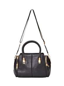 Women's Crossbody Shoulder Bag - 黑色 - 查看 3