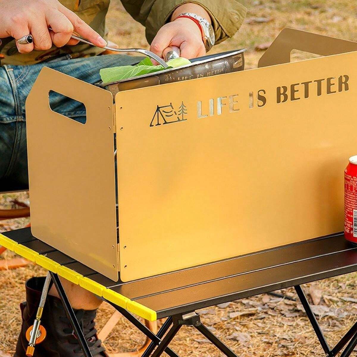 Outdoor Stove Wind Shield Board, Camping Windproof Cover For Cartridge