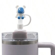 1/13 件硅胶吸管盖与 杯兼容 - 防尘 10 毫米吸管盖 吸管盖适用于 40 盎司玻璃杯和水瓶 - 彩色 - 查看 16