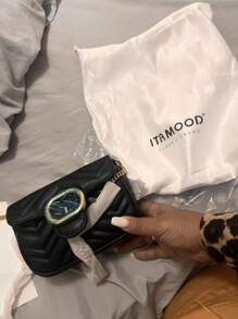 ITAMOOD Lightweight Business Casual Square Designer Inspired Handbags, Chic Genuine Leather Black Purse & Tote Bag, Minimalist Vintage Solid Color Quilted Flap Shoulder Bag & Underarm Purse, Portable Adjustable Chain Crossbody Bag & Messenger Bag For Teen Girls, Women,College Students,Rookies & White-Collar Workers Perfect For Office,College,Work,Business,Commute,Outdoors,Travel,Outings,Vacations,Parties And As Gifts For Festivals And Birthdays For Best Friends, Girlfriends,Lovers,Fashionable Party-Goer,Gift Decor, Gift Accessories Present, School Supplies, Teacher Gifts, Back To School, Teacher Accessories 8628 - 彩色 - 查看 6