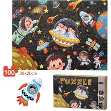 Puzzle de rompecabezas para niños que estimula el cerebro, de cartón grueso blanco, para niños y niñas de 3 a 6 años, de 100-24-38 piezas - multicolor - Ver 9