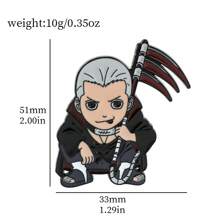 1 Piece Of Hot Blooded Cartoon Anime Naruto Merchandise, Organized By Konoha Ninja Sho, Featuring Fashionable And Personalized Metal Backpack Decorations, Hip-Hop Brooches