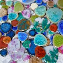Gemas de vidrio fusible surtidas de 100g/200g para artesanía y arte de mosaico, fragmentos de vidrio de mosaico decorativo para proyectos DIY y decoración del hogar, esencial para la creación de diseños y proyectos de graduación - color sorpresa - Ver 7