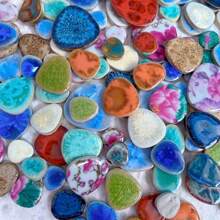 Gemas de vidrio fusible surtidas de 100g/200g para artesanía y arte de mosaico, fragmentos de vidrio de mosaico decorativo para proyectos DIY y decoración del hogar, esencial para la creación de diseños y proyectos de graduación - color sorpresa - Ver 8