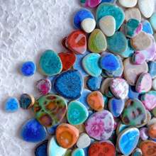 Gemas de vidrio fusible surtidas de 100g/200g para artesanía y arte de mosaico, fragmentos de vidrio de mosaico decorativo para proyectos DIY y decoración del hogar, esencial para la creación de diseños y proyectos de graduación - color sorpresa - Ver 5