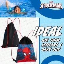 Marvel Stitch Drawstring Bags Spiderman Swimming Bag String Backpack School PE Kit Travel Beach Holiday Sports Gym - Multicolor - View 4