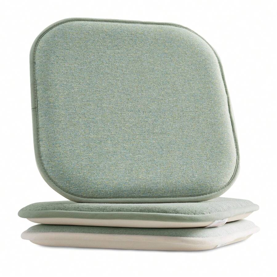 Mocassi 2 Pack Textured Chair Cushion Covers - Skid-Proof Rubber Backing - Cây xô thơm - Xem 1