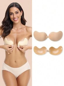 1Pair Skin-Color Push Up Breast Lift Tape Solid Self Adhesive Bra