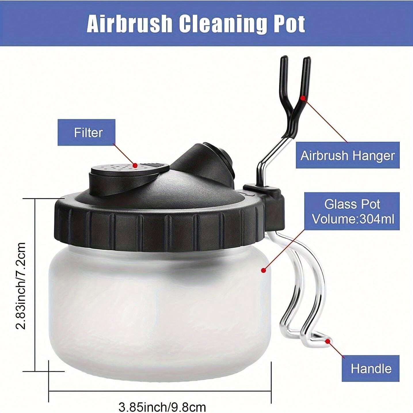 JOYSTAR MultiPurpose AirbrushCleaning Pot Airbrush Washing Tool, Spray