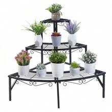 Iron Plant Stand Corner Shelf Flower Orchid Storage Rack Heavy Duty Load 132Lbs Outdoor Decor - 1 - View 1