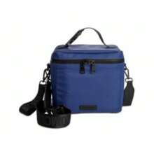 Lunch Tote Crossbody Insulated Chillin Designer Lunch Bag Box - Red - View 11