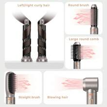 UKLISS Máy Sấy Tóc Đa Năng Lược Duỗi Uốn Tóc 4 Trong 1 Dụng Cụ Tạo Kiểu Tóc - Phích cắm loại C của EU (220-240V) - Xem 5