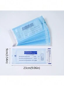 Paquete de 200 bolsas de esterilización autosellantes para herramientas de manicura, kits de eliminación y limado de uñas, bolsas de almacenamiento de instrumentos resistentes a altas temperaturas, suministros para uñas, herramientas para uñas, herramientas de arte para uñas, de vuelta a la escuela, uñas, herramientas para uñas postizas, herramientas de manicura y pedicura - Azul - Ver 9