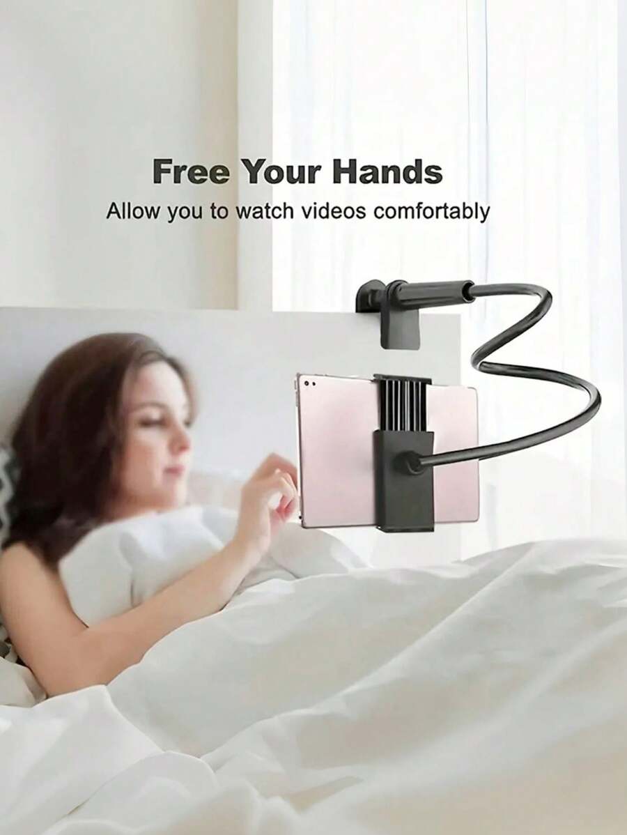 1 Giá đỡ điện thoại để bàn xoay 360 °, Giá đỡ điện thoại, Giá đỡ điện thoại dạng xoắn ốc, Thích hợp cho mọi điện thoại và máy tính bảng, Là trợ thủ đắc lực cho việc học tập, phát trực tiếp và xem phim, Giải phóng đôi tay