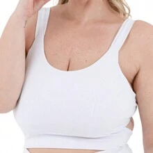 Plus Size Women Tops - trắng - Xem 3