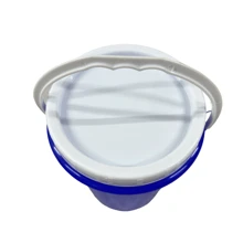Plastic Storage Jar With Lid And Sturdy Handle 1 Liter - 藍色 - 查看 2