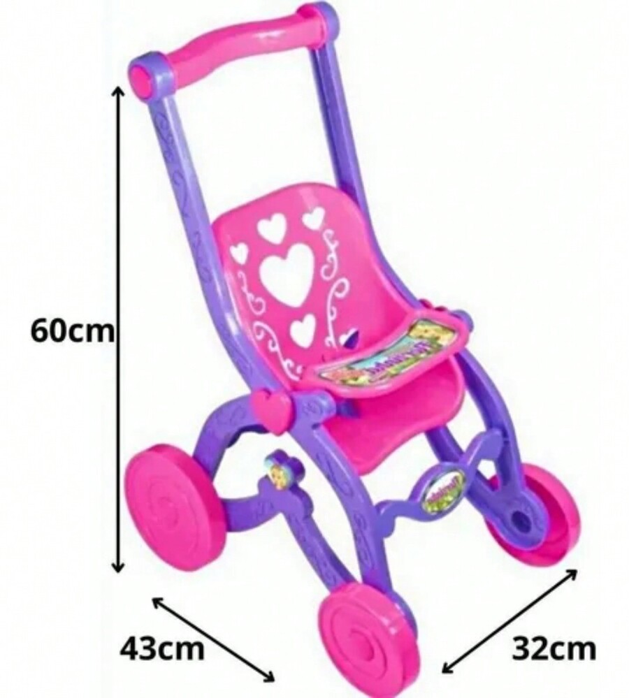 Flower Doll Stroller Children's Large Princesses Baby Stroller Toy