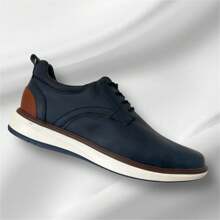 Zapato caballero  casual formal basic color marino - Azul Marino - Ver 2