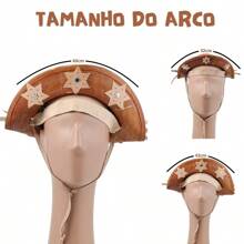 Leather Hat Lampião Maria Bonita Northeast Luiz Gonzaga - G - 查看 7