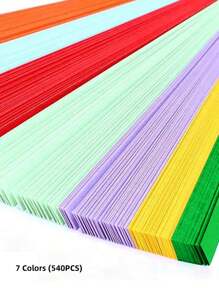 540 张渐变色彩虹幸运星折纸：有意义的礼物，适合圣诞派对家居装饰 - 彩色 - 查看 13