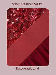 Elegant Women's Long Beaded Evening Party Dress Formal Gown, Long Sleeve Semi Formal Prom Dress, For Birthday, Wedding Guest, Graduation Homecoming