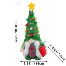 1pc/2pcs Christmas Hug Gift Cone Hat Decorations, Christmas Decoration Figurines, Faceless Santa Claus Statues For Home, Desk, Display Window, Christmas Decor, Red & Green Christmas Theme Decorations Birthday Home Decor Christmas Decorations Room Decor