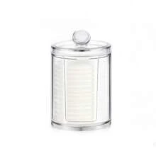 1 pieza Caja de almacenamiento de PS, caja de almacenamiento de maquillaje transparente minimalista para el hogar, para vacaciones en la playa, colección de baño, colección de dormitorio, gran capacidad - transparente - Ver 9