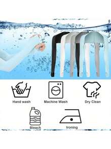 1 chiếc khăn choàng chống nắng có tay dành cho nữ dùng cho các môn thể thao ngoài trời, đạp xe và nhiều mục đích sử dụng trong lễ Halloween - màu đen - Xem 5