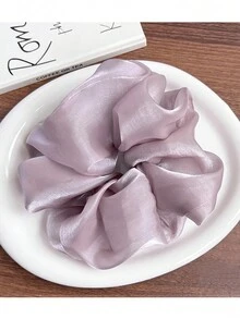 全新 高弹力纯色大号发圈 发带 女士简约优雅马尾发带配饰 - 彩色 - 查看 16
