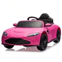 12V Kids Ride On Car Licensed Electric Sports Car Toy For Toddles Battery Powered Car - 粉色 - 查看 1