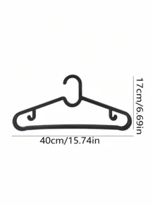 5/10件加厚简约无缝衣架，方便居家/宿舍使用，阳台衣架，时尚裤架 - 白色 - 查看 9