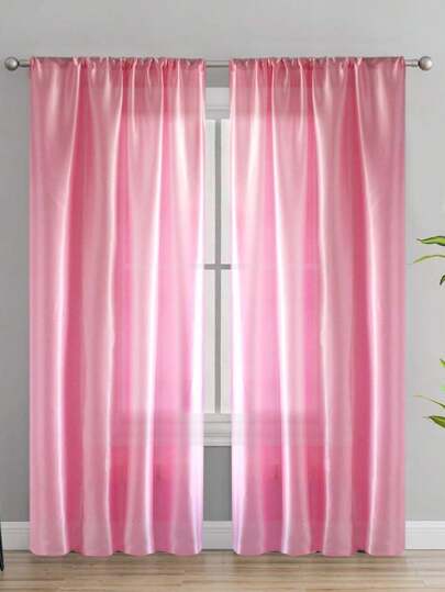 1pc Solid Color Contemporary Simple Sheer Curtain, Lightweight Semi-Transparent Partition Curtain Suitable For Bedroom, Living Room, Balcony, Casement Window Decoration