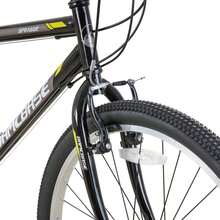 HILAND Bamcbase Sprague 24/26 Inch Adult Mountain Bike For Men And Women, 21-Speed Adult Hardtail MTB With Dual V-Brakes & High-Carbon Steel Frame (White/Black) - 黑色 - 查看 7