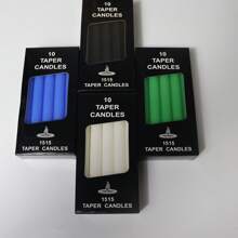 1 Box Of 10pcs, 16cm High Straight Candles, Each Lasts 2 Hours, Unscented, Suitable For Indoor/Outdoor, Emergency Lighting, Wedding, Church, Holiday, Birthday Party And Event Decoration, Dripless Tapered Design Gifts Graduation