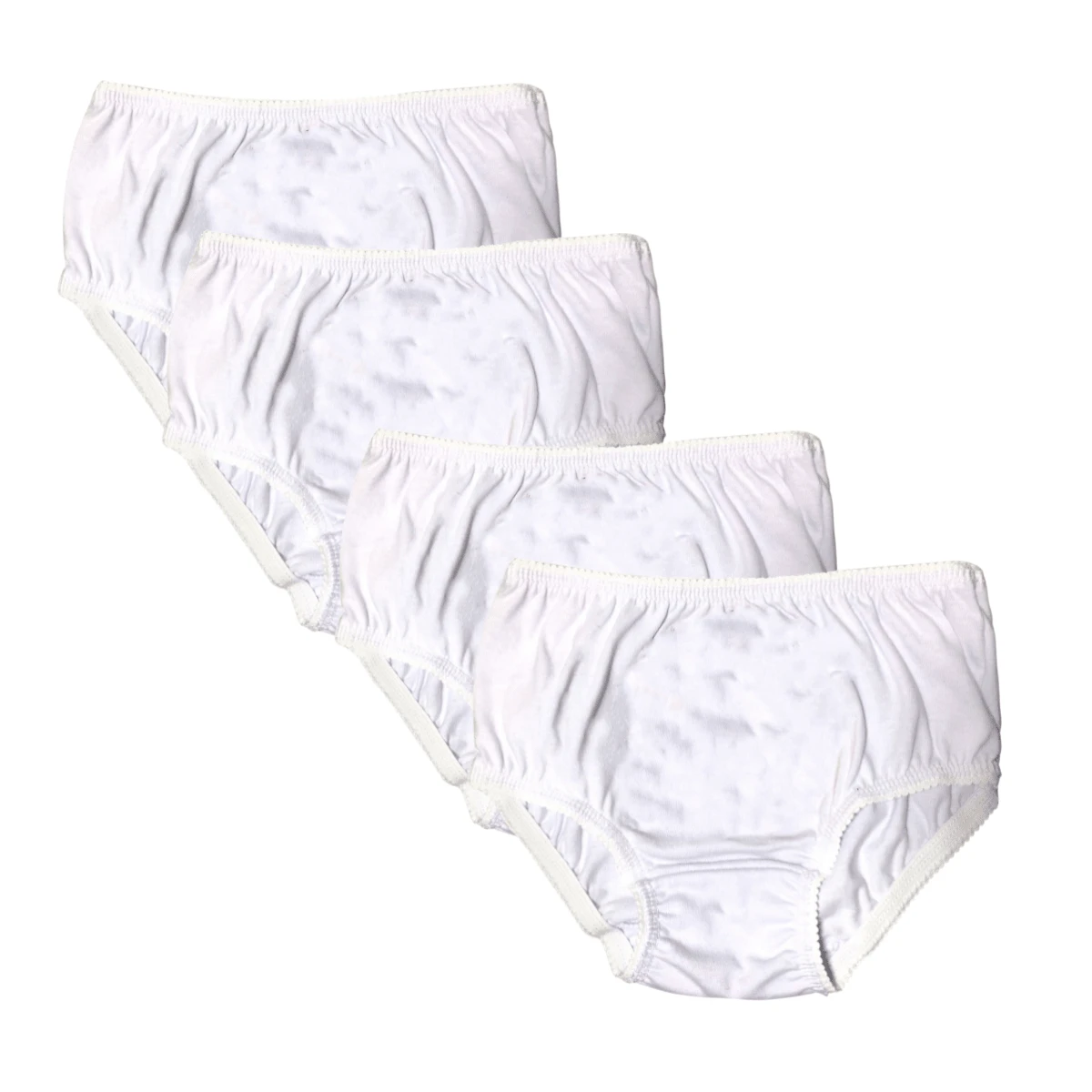 MARAMISS Kit 10 Young Girl Panties In Anti-Allergic Cotton Assorted Color Soft Wide Side Comfortable Young Girl Intimate Fashion Children's Panties Pajamas School Pre-Teenager - 白色 - 查看 1