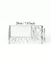 Diamond-Patterned Mirror Cabinet Wall-Mounted Storage Box Without Drilling, White