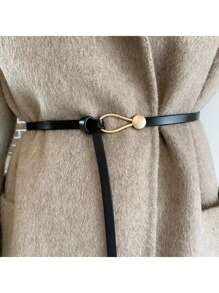 1 Peça Cinto Elegante e Estiloso de Cintura Fina Feminino, Adequado para Uso Casual e Comutador no Verão, Escola
