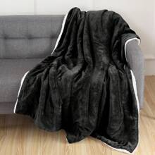 Mocassi Reversible Sherpa Throw 50" X 60" - Sherpa Back Throw Blanket - 奶油 - 查看 7