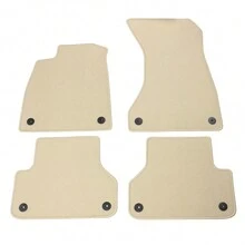 4PC Car Mats Compatible With 2018-2024 Audi A5 RS5 S5 Sportback Beige/Black/Grey/Red Vehicle Mat Nylon Car Auto Front Rear Carpets Liner Protector Best Car Styling Accessories For New Year - Màu be - Xem 2