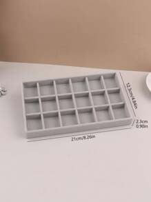 1 pieza Caja de almacenamiento de joyas de 3 capas, estuche de exhibición para aretes, anillos y pulseras - Joyero - Ver 12