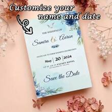 1pc/4pcs Custom Acrylic Wedding Invitations - Minimalist, Modern & Boho Styles | Waterproof & Fade-Resistant | Perfect For Engagements & Celebrations Back To School