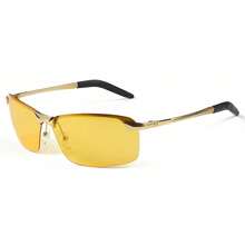 Yellow Polarized Night Vision Glasses, Unisex Driving Glasses At Night, Photochromic Lenses For Day And Night Use, Can Be Used As Fashion Glasses In Daytime Beach Accessories Glasses Shades For Summer Beach Vacation,Outdoor,Travel