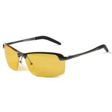 Yellow Polarized Night Vision Glasses, Unisex Driving Glasses At Night, Photochromic Lenses For Day And Night Use, Can Be Used As Fashion Glasses In Daytime Beach Accessories Glasses Shades For Summer Beach Vacation,Outdoor,Travel