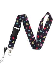 1 条挂绳，可爱花卉图案可拆卸多功能挂绳，适用于工作/学生证、手机、相机、钥匙，适合作为礼物、汽车配件、包包饰品