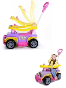 Children's Stroller Pusher Walker Quadricycle   Sound Interactive Toy Babies Child Ride Park - 彩色 - 查看 7