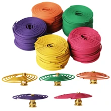 40 sztuk naturalnych chińskich spiralnych kadzidełek - cytryna, tulipan, lotos, jaśmin, lawenda - czas palenia 3-4 godziny, łatwe czyszczenie, bez dodatków, naturalny materiał rattanowy do wystroju domu, kuchni i jadalni - idealne do snu, jogi, pracy, relaksu w biurze