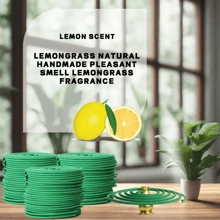 40 sztuk naturalnych chińskich spiralnych kadzidełek - cytryna, tulipan, lotos, jaśmin, lawenda - czas palenia 3-4 godziny, łatwe czyszczenie, bez dodatków, naturalny materiał rattanowy do wystroju domu, kuchni i jadalni - idealne do snu, jogi, pracy, relaksu w biurze